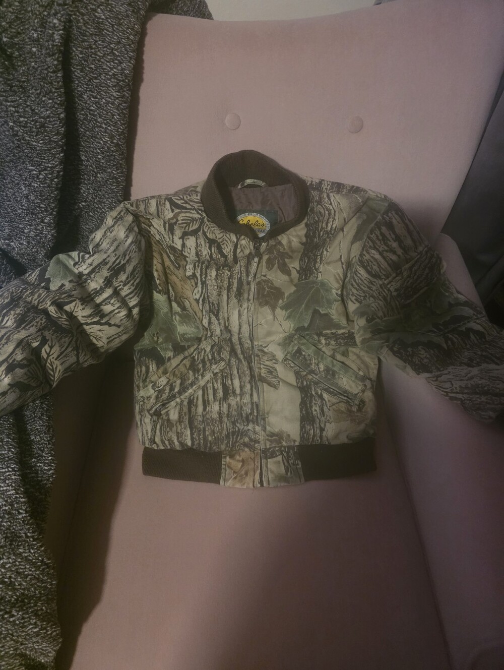 Kids Camo Puffer Jacket - Brown/Green